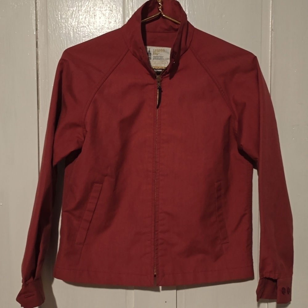 Vintage Unisex 50s London Fog Short Stand Collar Rain Jacket Londontown …